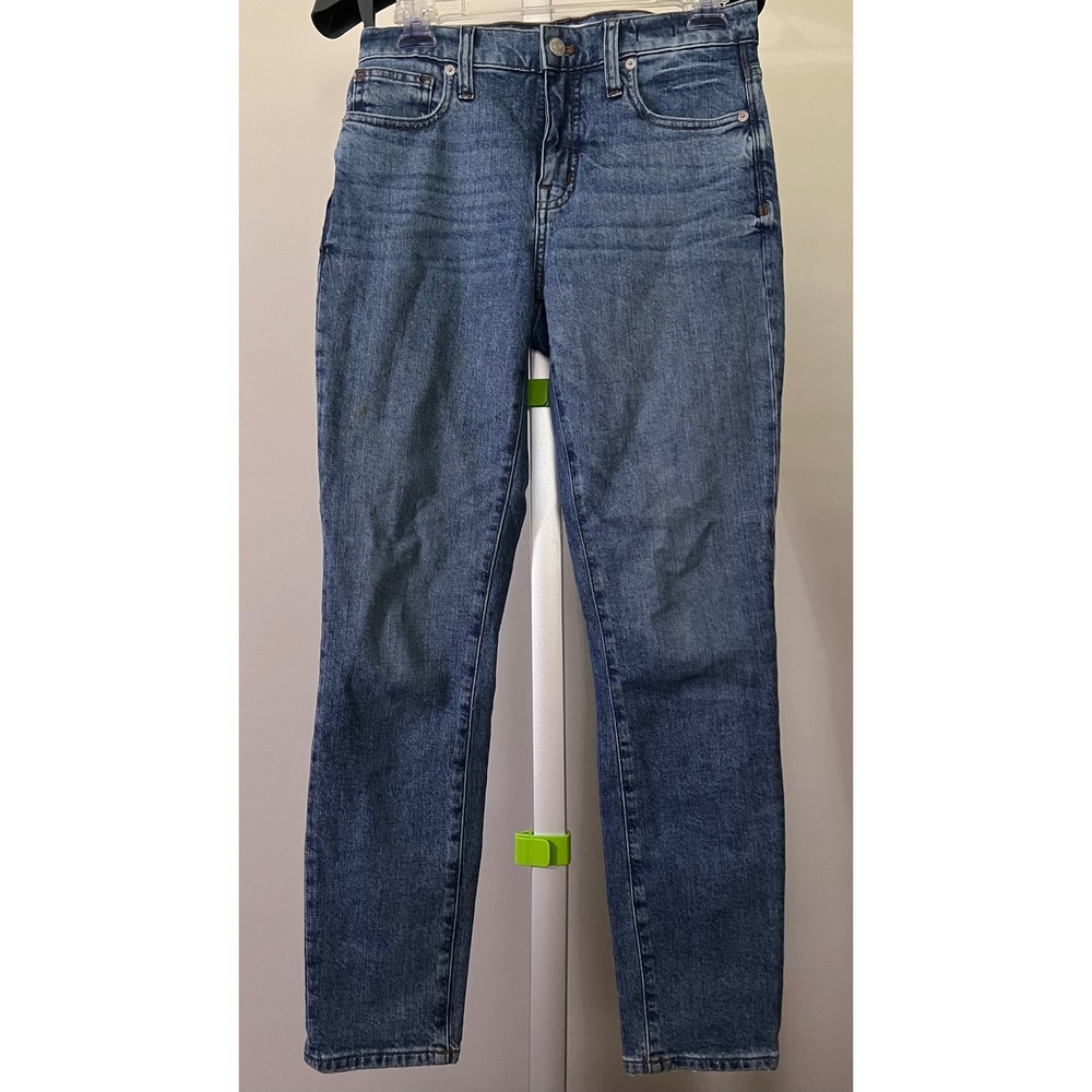 Madewell 9" High-Rise Skinny Jeans Medium Blue Wash Denim Size 25